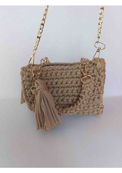 Penye Örgülü Çanta