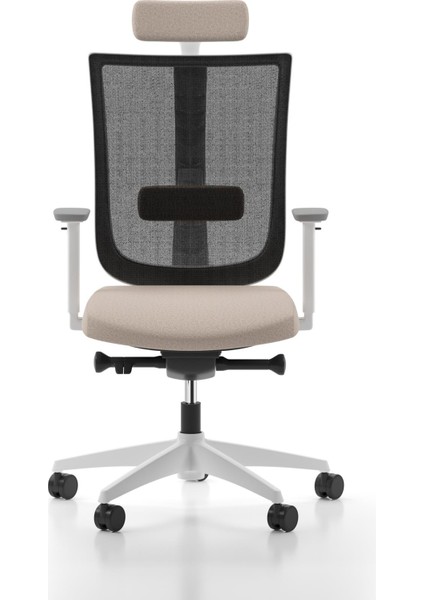 Move Yönetici Koltuğu, Plastik Ayak, Siyah & Bej
