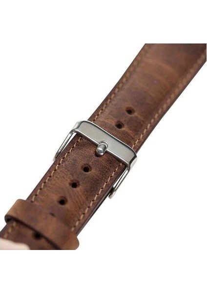 Apple Watch Uyumlu Deri Kordon 42-44-45MM G2 Kahverengi modelleri