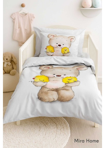 Yenidoğan Kız / Erkek Unisex Bebek Nevresim Takımı &AMP;#37;100 Pamuklu Civciv modelleri