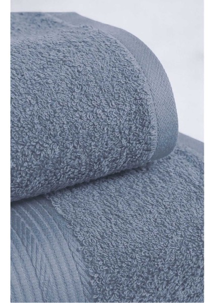 2 Parça Battal Lüks Premium Banyo Spa Havlu Takımı 90X170 cm Indigo fiyatları