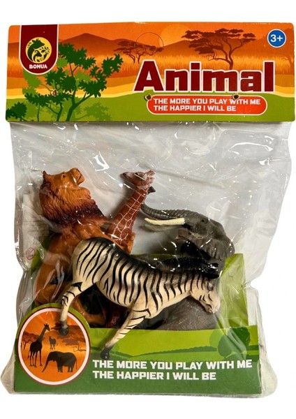 Pvc Pakette Dörtlü Vahşi Hayvanlar