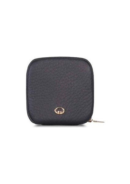 Guard Siyah Fermuarlı Deri Mini Aksesuar Çantası