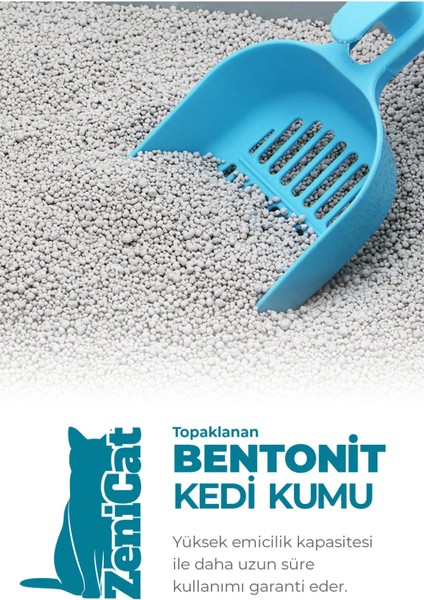 Aktif Karbonlu Kedi Kumu Ince Taneli Doğal Bentonit 18 Lt