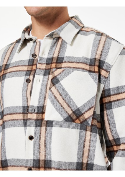 Uzun Kollu Regular Fit Cep Detaylı Klasik Yaka Oduncu Gömleği indirimleri