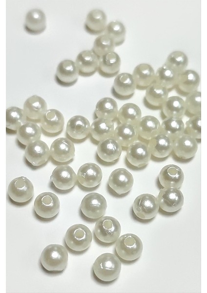 5 mm Delikli Inci Boncuk 500 Gram