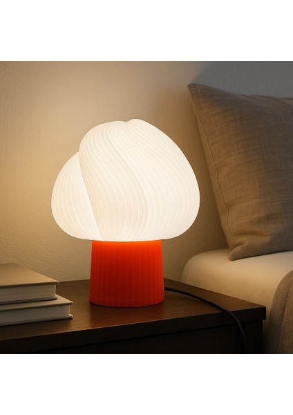 Spiral Tasarımlı Modern Masa Lambası – E27 Uyumlu Dekoratif Gece Lambası | Kablolu Enerji Tasarruflu LED Aydınlatma modelleri