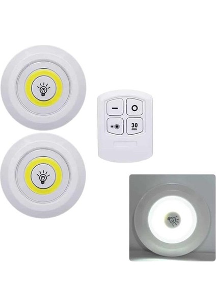LED Lamba 3'lü Uzaktan Kumandalı Yapışkanlı indirimleri