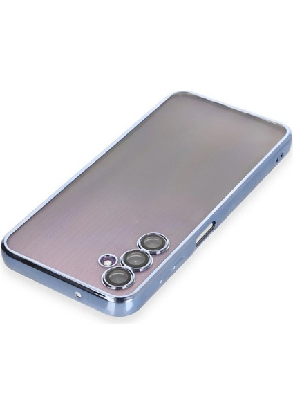 Samsung Galaxy A14 4g Kılıf Lensli Silikon - Açık MAVI-(5796) - N650J755-M20650 modelleri