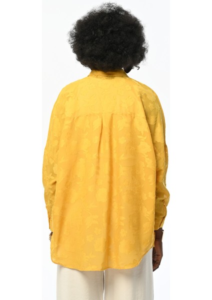 Kadın Oversıze Desenli Şifon Ince Gömlek fiyatları