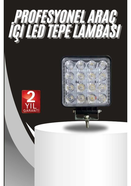 Oto Lamba 10 LED Işık Ayarlanabilir Yüksek Aydınlatmalı Beyaz Far