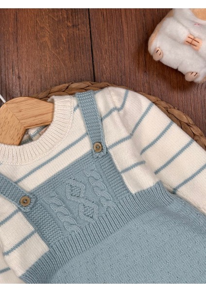 Pamuklu Triko Şapkalı Tulum 2li Erkek Bebek Takım indirimleri