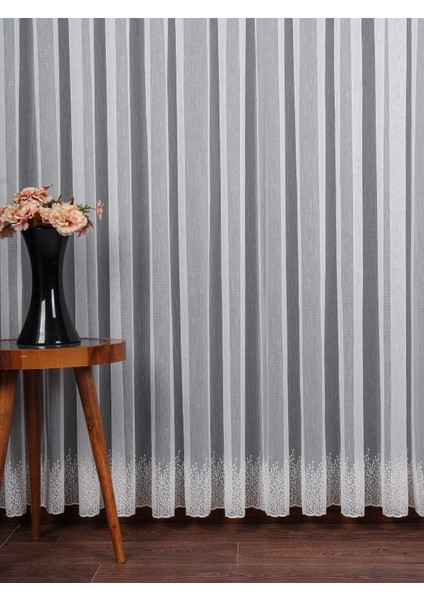 Etek Nakış Işlemeli Tül Perde (1/2.5 Normal Pile) fırsatları