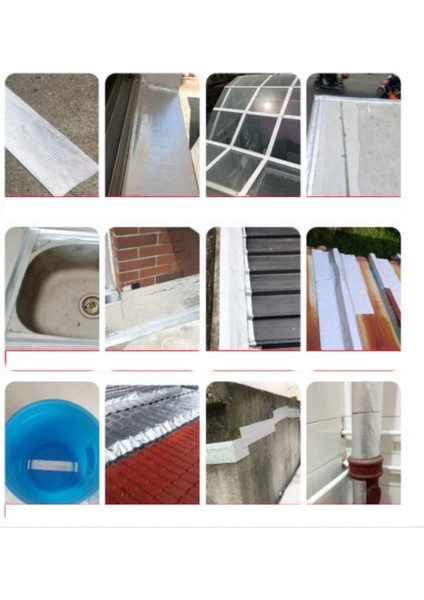 Su ve Sıcağa Dayanıklı Güçlü Yapışkan Bant Folyo Çatı Boru Duvar Çatlak Onarım 5m x 10CM fırsatları