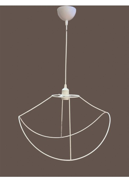 Yaprak Avize Teli , Iskeleti (Büyük Boy 50X32 Cm) Beyaz Statik Boyalı (Duy Takımı Dahil) fiyatları