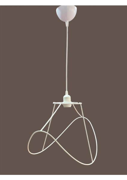 Yaprak Avize Teli , Iskeleti (Büyük Boy 50X32 Cm) Beyaz Statik Boyalı (Duy Takımı Dahil) indirimleri