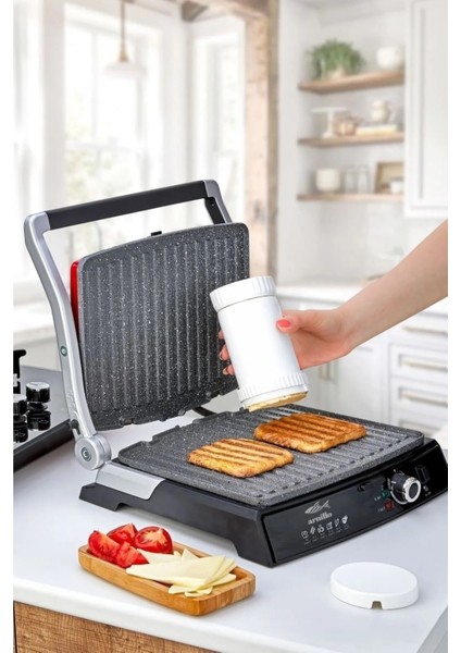 Pratik Tost Yağlama Aparatı -Tereyağı Saklama Ölçme Yayma ve Kesme Aparatı