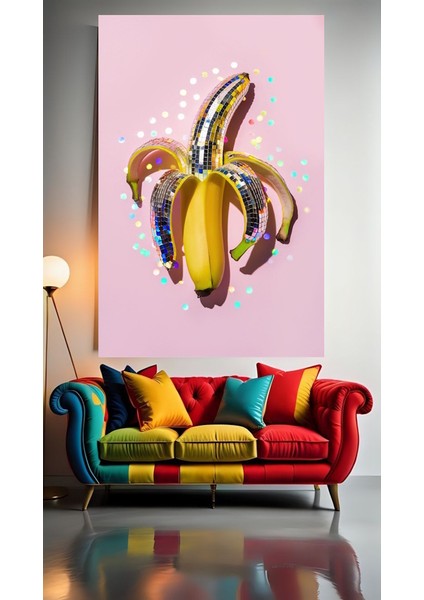 Diskocu Muz 1 Ev Duvar Salon Güzellik Salonu Ofis Dükkan Dekarasyon Kanvas Tablo