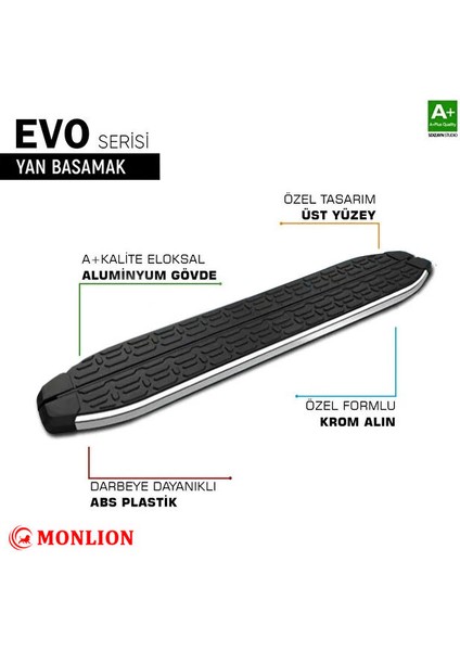 Togg T10X Newline Krom Yan Basamak 203 cm 2023 Üzeri A+ Kalite fiyatları