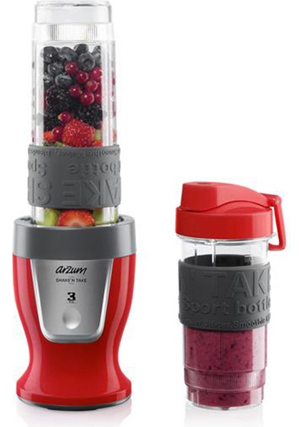 2 Adet Arzum AR1032 Shake'n Take Kişisel Blender Kırmızı fiyatları