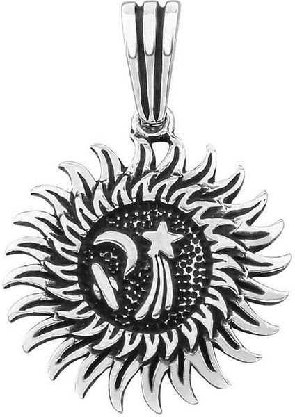 Gümüş Galaksi Erkek Kolye Ucu