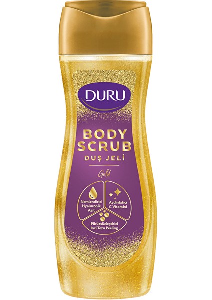 2 Adet Duru Duş Jeli Body Scrub Gold 250 ml
