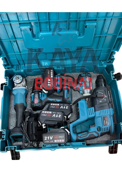 Komson Kömürsüz Motorlu Şarjlı 4'lü Set modelleri