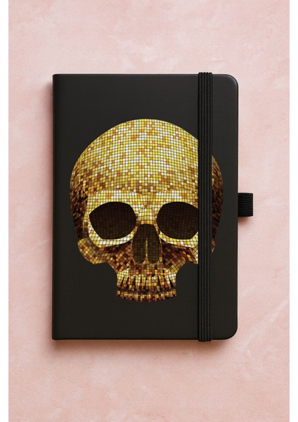 Promosyon Tarihsiz Premium Termo Defter Desenli 192 Yaprak - Disco Skull