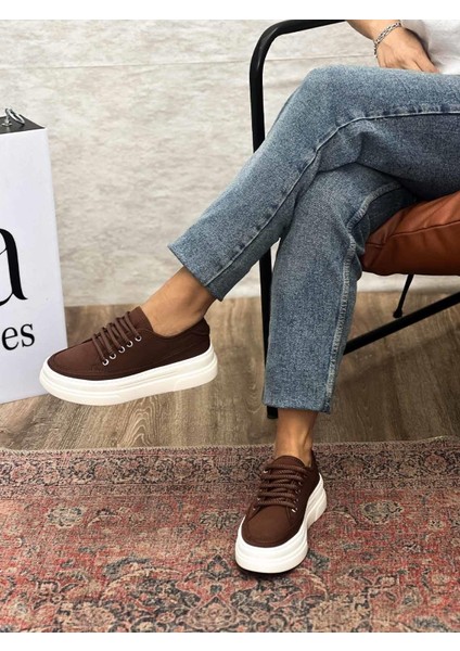 Nava Kalın Taban Kahverengi Kadın Spor Ayakkabı fırsatları