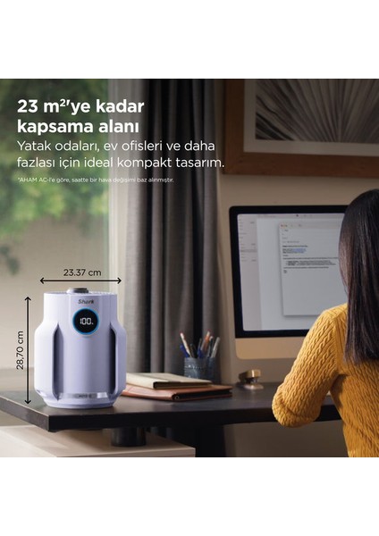 Alerjisi Olan Evler, Aileler ve Evcil Hayvanlar Için Ideal Neverchange5 Compact Pro Hava Temizleyici - Lavanta + 5 Yıl Uzun Ömürlü Filitre modelleri