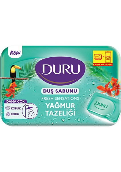 3 Adet Duru Duş Sabunu Fresh Yağmur Ormanı 150 G
