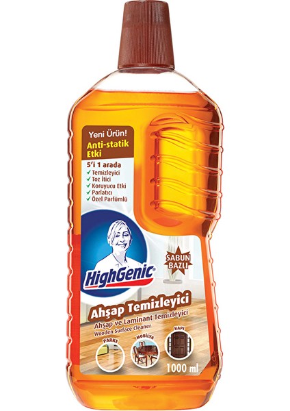 3 Adet Highgenic Ahşap Temizleyici 1000 ml