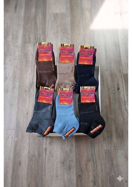 Unisex Havlu Thermal Patik Çorap, Asorti, 12 Adet Fiyatıdır