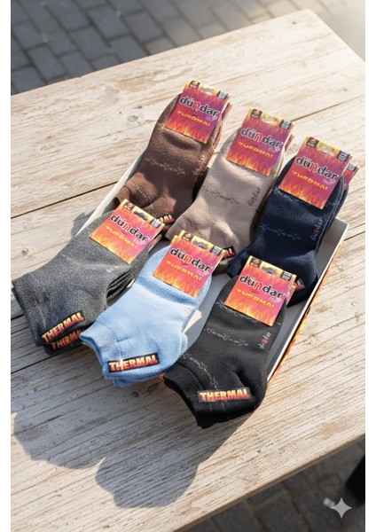 Unisex Havlu Thermal Patik Çorap, Asorti, 12 Adet Fiyatıdır fiyatları