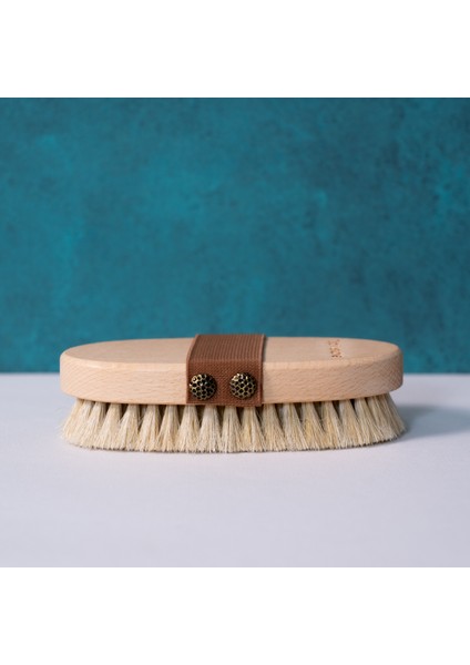 Tabii'm At Kılı Selülit ve Vücut Fırçası %100 Doğal - Pamuklu Özel Ham Bez Kese Hediyeli