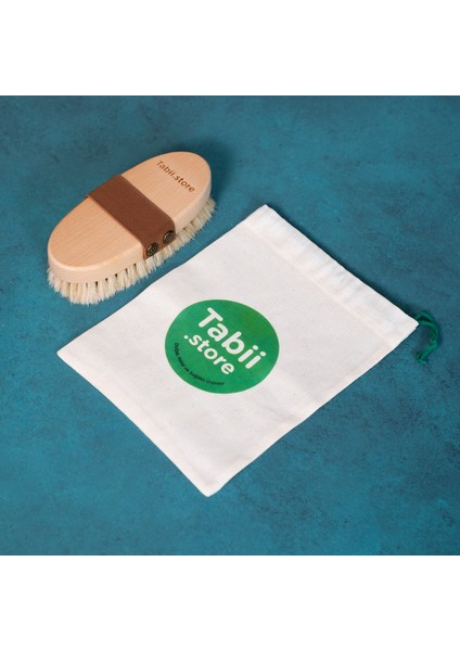 Tabii'm At Kılı Selülit ve Vücut Fırçası %100 Doğal - Pamuklu Özel Ham Bez Kese Hediyeli modelleri