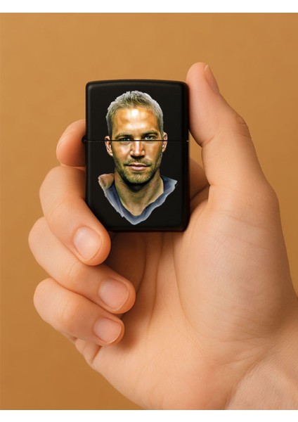 Özel Tasarım Şık ve Dayanıklı Uv Desenli Baskılı Benzinli Metal Çakmak Paulwalker