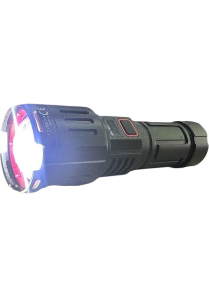 PD-9100 Profesyonel El Feneri | 30W 2800 Lümen | 8800 Mah, Zoomlu, Metal Gövde, Type-C Şarjlı modelleri