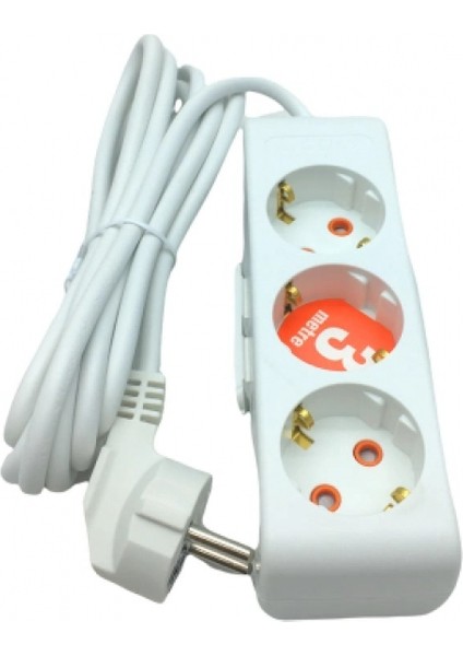 3lü 3mt.uzatma Kablo Grup Priz (5324)