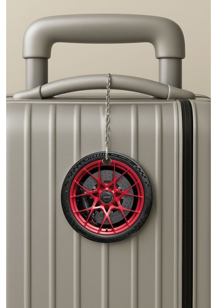 Pleksi Zincirli Bavul Etiketi Seyahat Tatil Için Tasarım Valiz Etiketi Jant Beverly