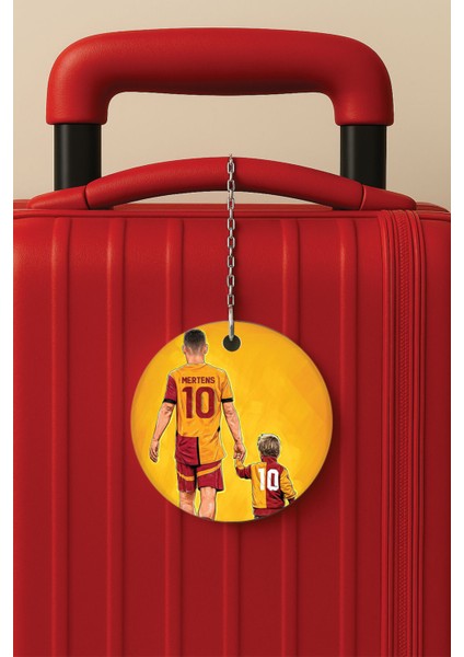 Desenli Baskılı Pleksi Zincir Aparatlı Bavul Etiketi Valiz Etiketi Dries And Son