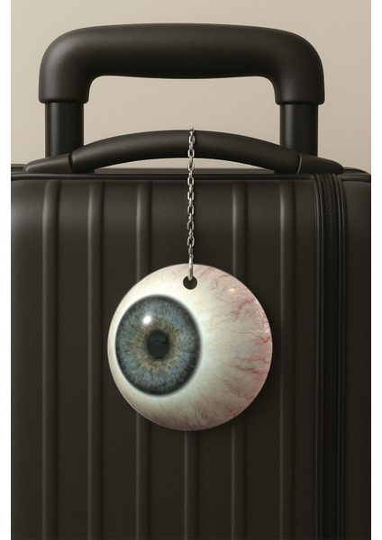 Pörtlek Desenli Uv Baskılı Pleksi Bavul Etiketi Seyahat Tatil Valiz Etiketi