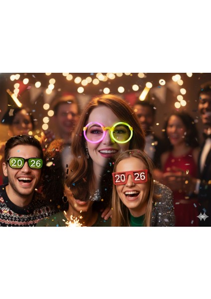 Yılbaşı Temalı 3’lü Parti Gözlüğü Seti fiyatları