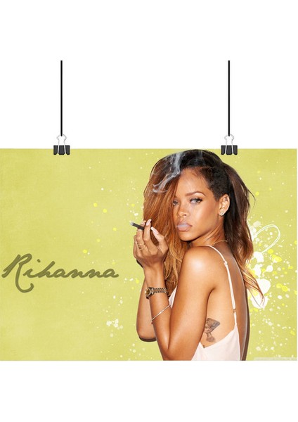 Rihanna Poster3 - Retro Duvar Dekoru