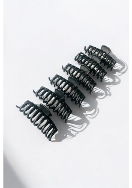 11 cm Büyük Boy Tırpan Model Renkli Kadın Saç Tokası | 6’lı Set – Güçlü Tutuculuk – Mat Yüzey modelleri