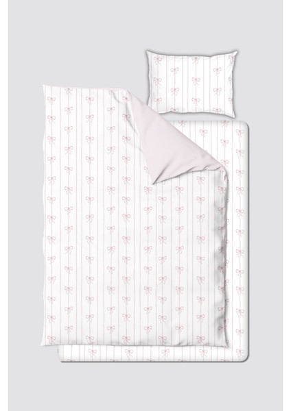 Bebek/çocuk Nevresim Takımı - Kurdele / Pembe