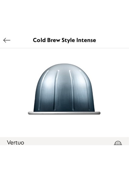 Cold Brew Style Intense Vertuo Kapsül Kahve 7li (Vertuo Makineler Için Uygundur)