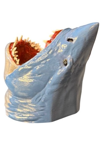 Köpek Balığı Figürlü Şaraplık - El Işçiliği Boyama indirimleri