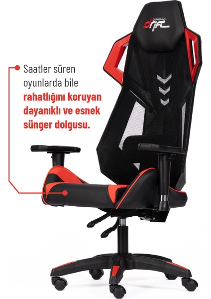Drift Strix Fileli Oyuncu Koltuğu – Ergonomik, Ayarlanabilir, Rahat ve Dayanıklı, 3D Kolçak fiyatları