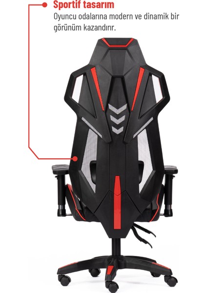 Drift Strix Fileli Oyuncu Koltuğu – Ergonomik, Ayarlanabilir, Rahat ve Dayanıklı, 3D Kolçak modelleri